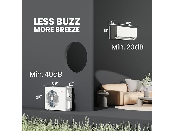TOSOT 12,000 BTU 24.5 SEER2 Mini-Split AC