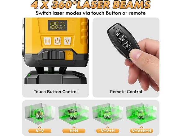Tsokzo New 16 Line Laser Level-Yellow