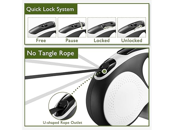 LMVVC Retractable Dog Leash