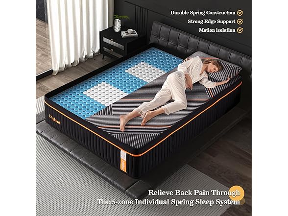 DIGLANT 14" Memory Foam Hybrid Mattress