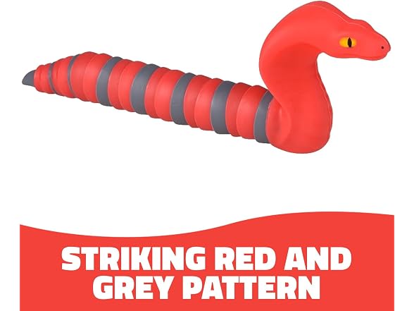 8 Inch Wiggle Sensory King Cobra – 12 Count Display - Gallery 3