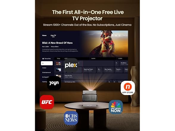 4K Smart Projector with Wifi and Bluetooth