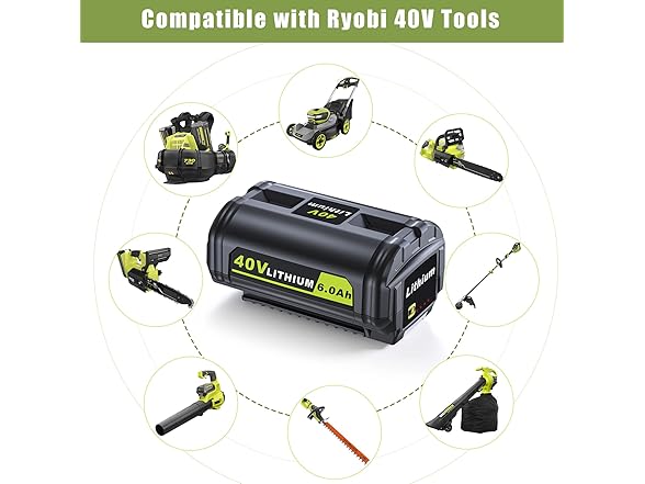 Simple Plus Replacement Battery for Ryobi 40V 6Ah