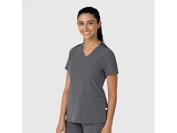 WonderWink (S) Flex-n-reach V-neck Scrub Top