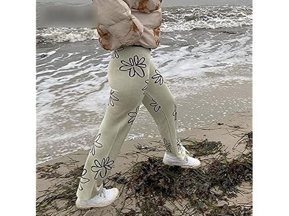 Nufiwi Women (M) Tie Pants Y2k Flare Leg Trousers