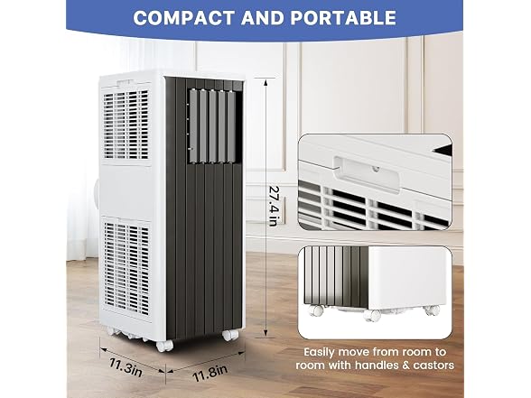 GARVEE JHS-A029A-05KR-D3 AC 8,000 BTU, 3-In-1