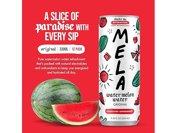 Mela Watermelon Water 11.15oz (12pk)