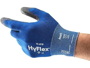 $19.99 Ansell HyFlex 11-618 Ultra-Thin Safety Work Gloves XL dealfomo