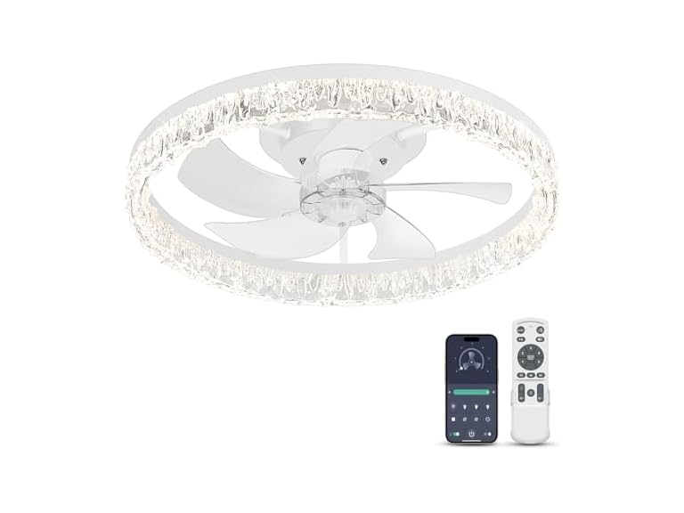 MATULSA 2BCS9-17179-WH Low Profile Ceiling Fans, 20-I