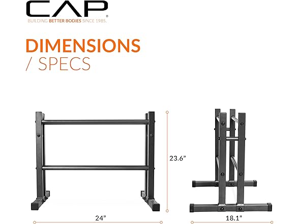 CAP Barbell 24" Utility Rack for Dumbbells