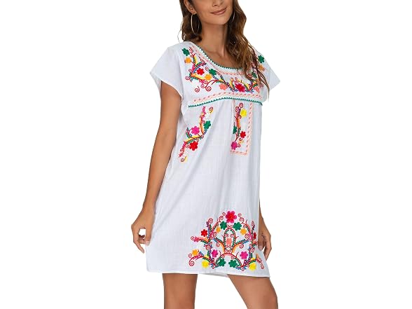 Yzxdorwj Women (XXL) Casual Boho Mexican Skirt