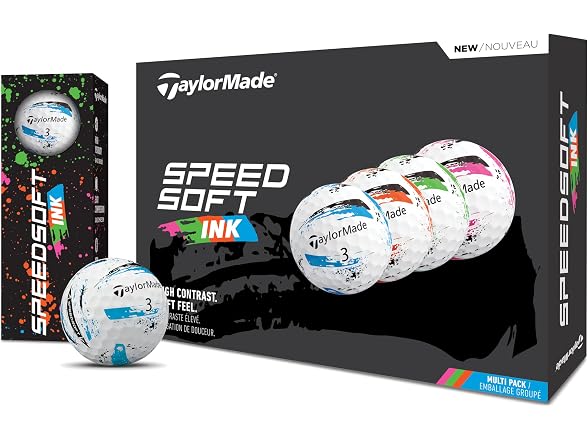 TaylorMade Ink Golf Balls: Soft Feel,