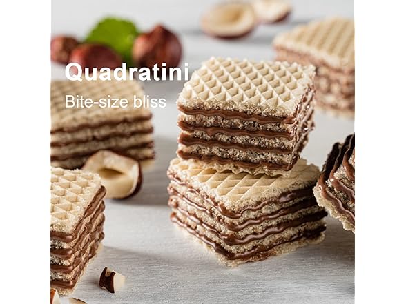 6PK Loacker Quadratini Hazelnut Wafer Cookie