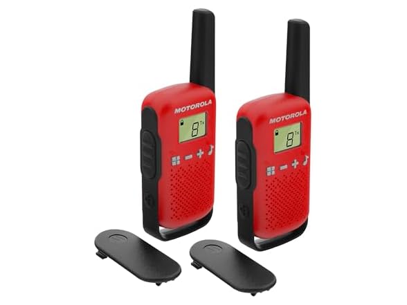 (NEW) 2-PACK Motorola T110 Talkabout Radios, 16 Mile Range