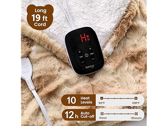  Twin Size Electric Blanket Champagne