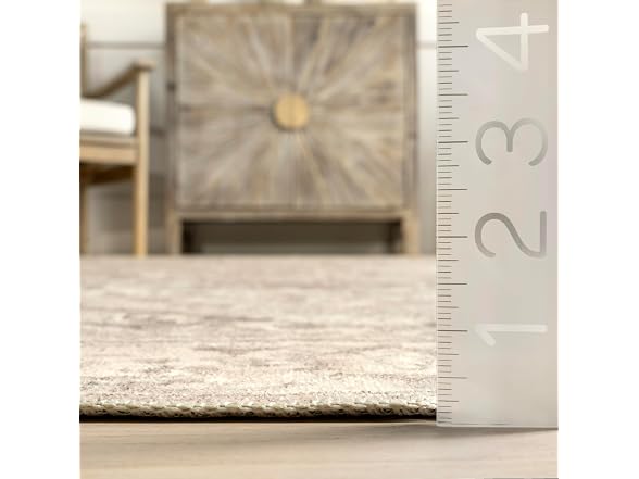 nuLOOM 8x10 Washable Rug Brielle Grey