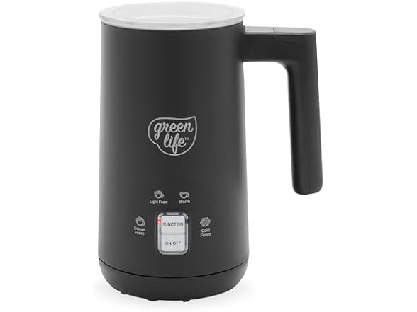 GreenLife Milk Frother 10oz Black