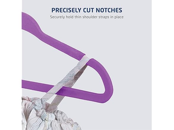 Zober Purple Velvet Baby Hangers 50-Pk