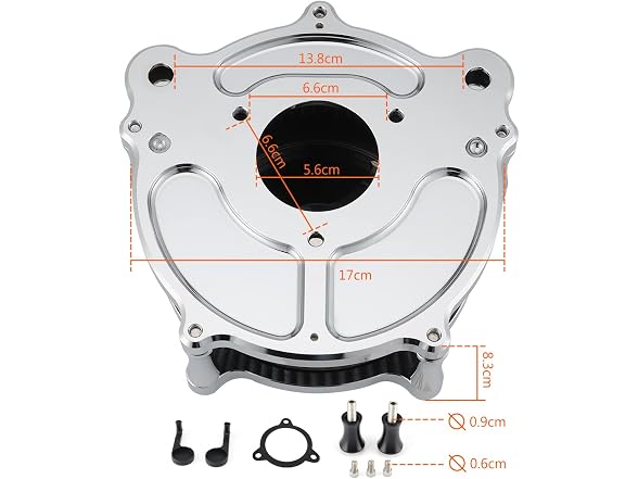 Skull Air Cleaner Kit for Harley Touring Street Glide