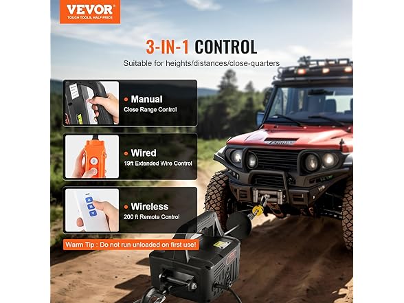 VEVOR 3-in-1 Electric Hoist Winch