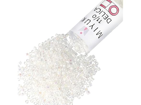 Miyuki Delica Seed Beads DB0052 - Off White AB