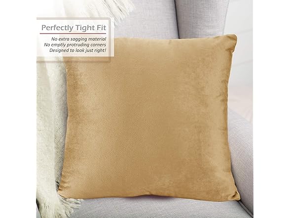 Nestl Throw Pillow Covers, Cozy Velvet