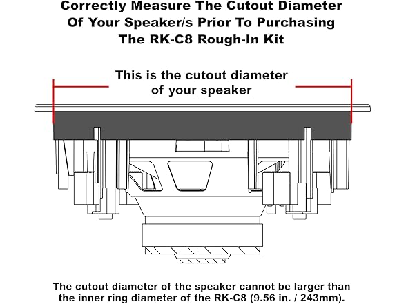 Earthquake RK-C8 V2 Rough-in Kit for 8-Inch Ceiling Speakers