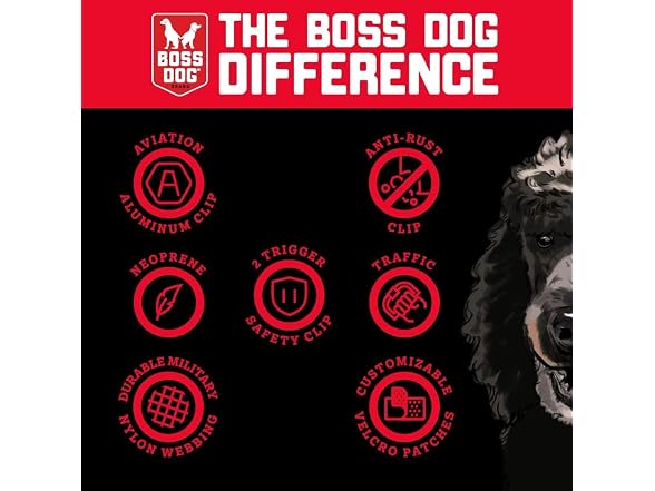 Boss Dog Tactical Leash, Blue Camo, 4 FT