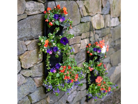 3 Pocket Hanging Planter Bag- 4 Pk