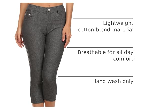 Yelete Women (3XL) Classic Solid Capri
