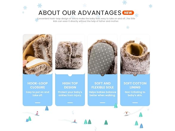 Meckior Baby Girls Cowboy Tassel Boots