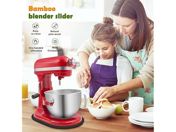 Bamboo Mixer Slider Compatible with Kitchen Aid