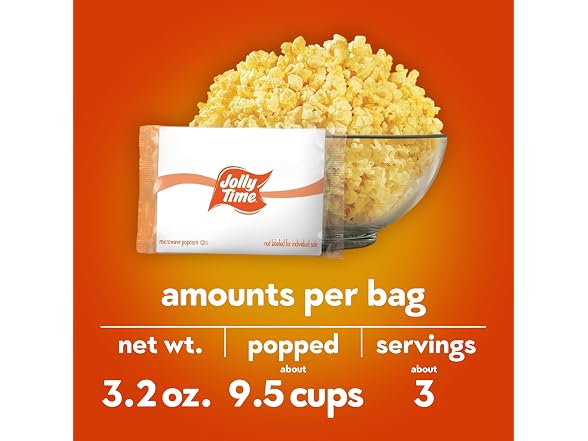 Jolly Time Healthy Pop Buttery Microwave Popcorn