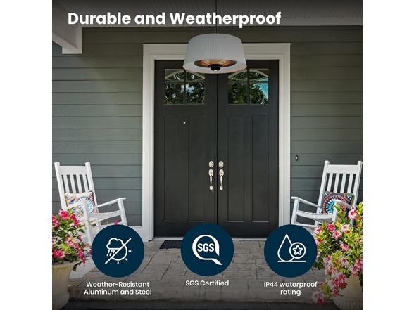 Paragon Outdoor Sol Electric Patio Heater, White