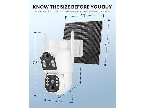 Hiseeu 4MP Solar Security Camera