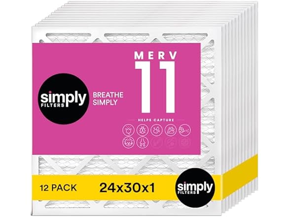 Simply Air Filter, MERV 11, MPR1000 12 Pack