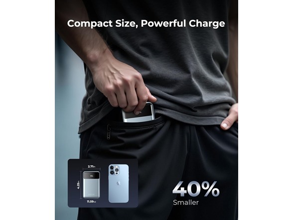 (2 or 3 Pack) Joyfar 30,000mAh USB-C 22.5W Powerbank w/Cables