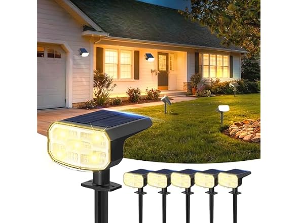 DAMINY 6-Pack Solar Spotlights IP65