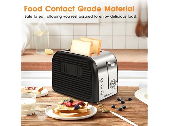 ALES 2 Slice toaster Black