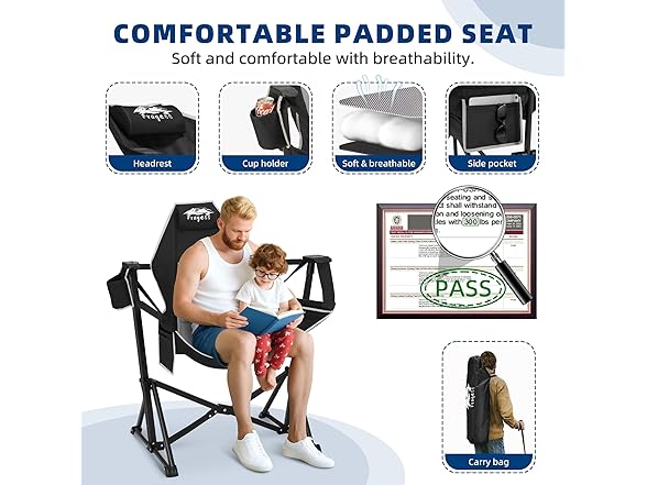 Black Hammock Camping Chair