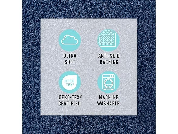 MARTHA STEWART Drylon Microfiber Bath Rug