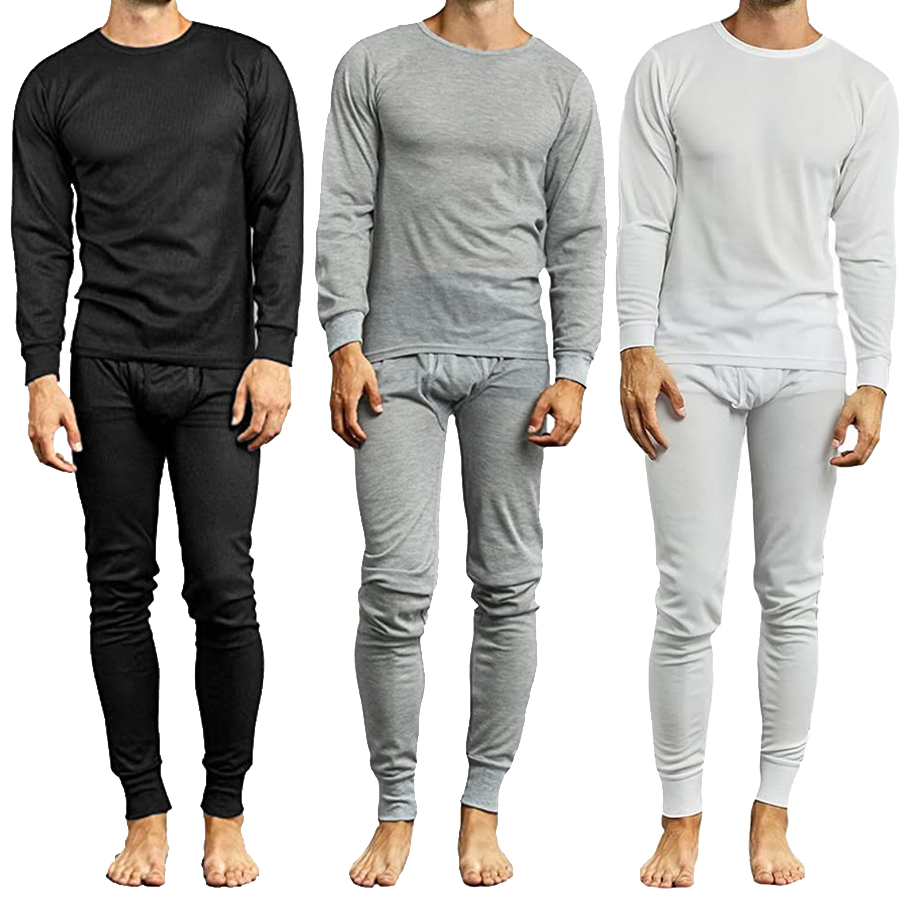 Mens Winter Thermal Top & Bottom Sets (S-3XL) - Gallery 31