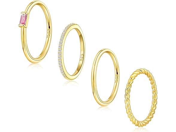 Ritach Gold Birthstone Rings