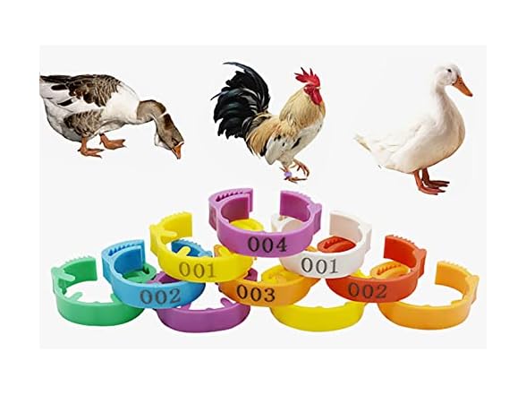 OTEHOO 1-100 Numbers Poultry Leg Bands