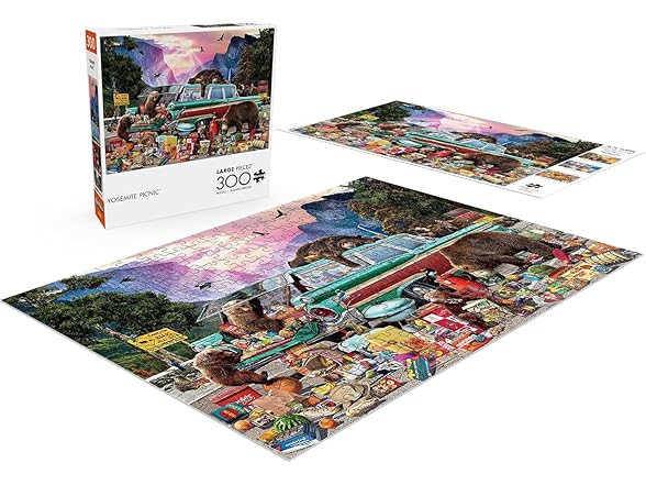 Garry Walton - Yosemite Picnic - 300 Piece Jigsaw Puzzle