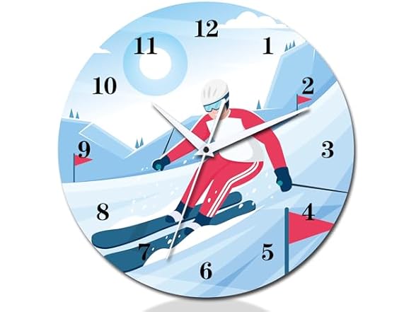 CIGERA 12 Inch Sports Wall Clocks