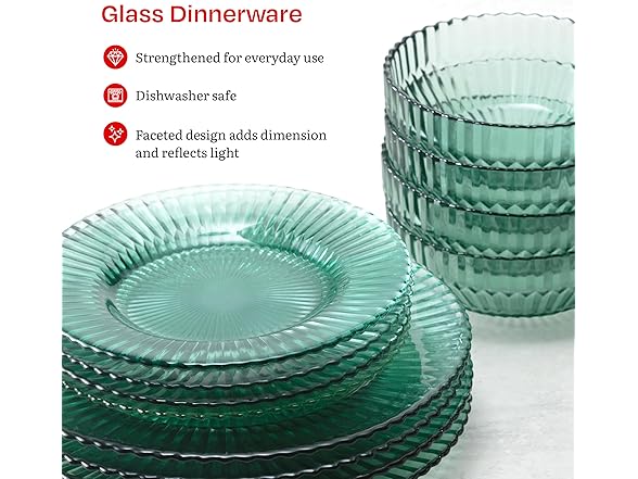 Eater x Zwiesel Fortessa Seraphina Glass, 12 Piece Dinnerware Set