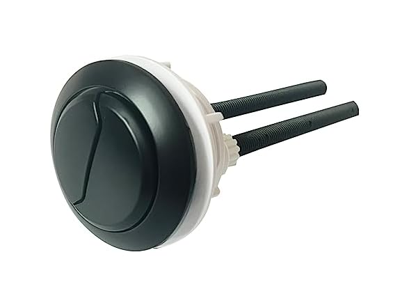 Matte Black Toilet Push Button Round 48mm Thread D