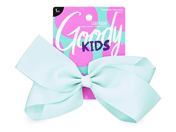 GOODY Kids Large Teal Bow Barrette