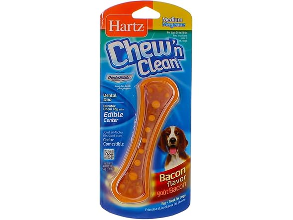 Hartz Chew N' Clean Dental Duo Dog Chew Toy